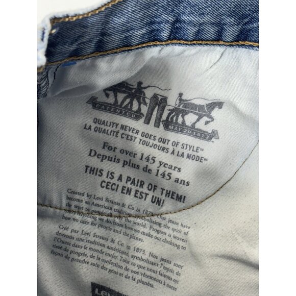 LEVI STRAUSS & CO 505 36/30 Blue Straight Leg Jeans - Picture 8 of 8